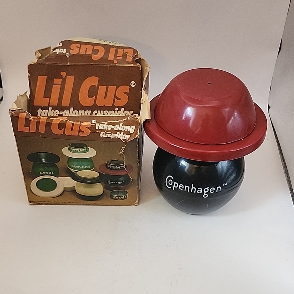 Vintage Lil Cus Take-along Cuspidor Copenhagen